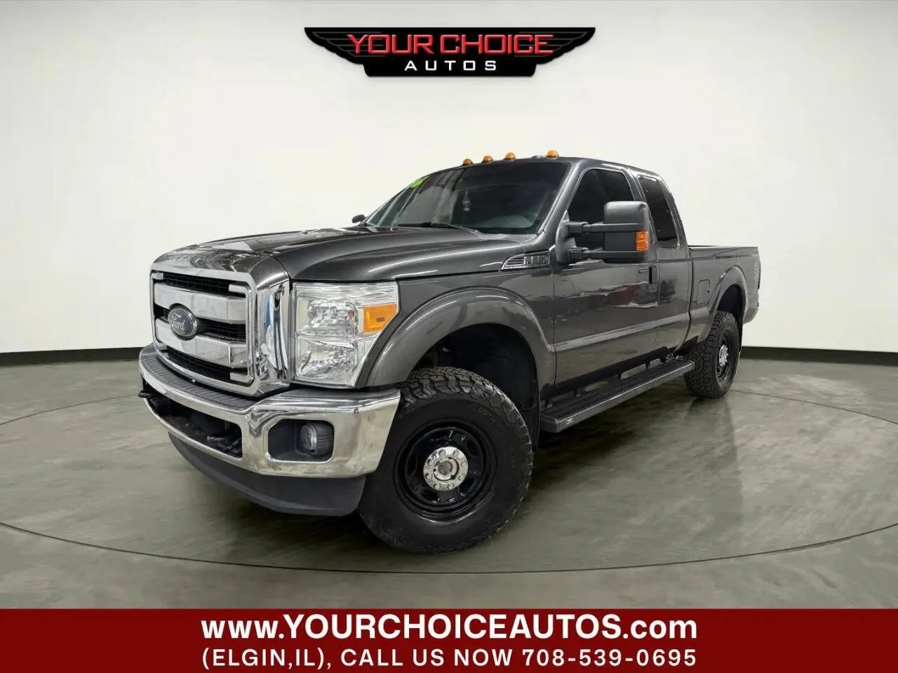 Gray 2016 Ford Super Duty F-250 SRW XLT 4x4 4dr SuperCab 6.8 ft. SB Pickup for sale in Elgin, IL