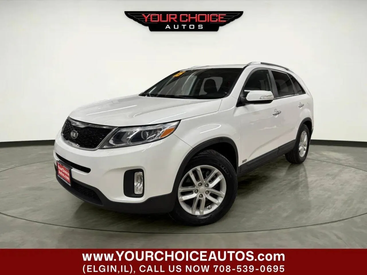 White 2015 Kia Sorento LX for sale in Elgin, IL