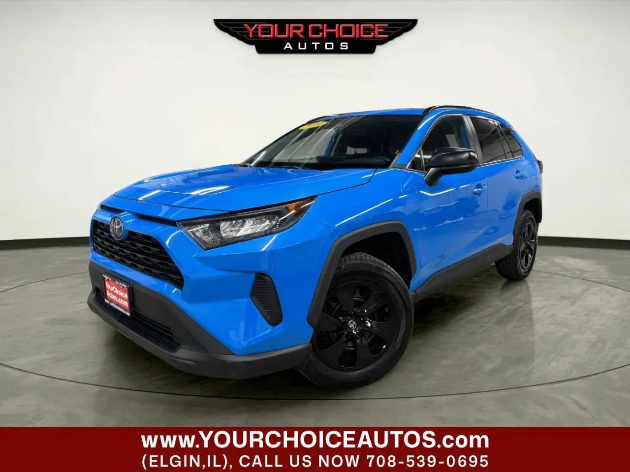 Blue 2019 Toyota RAV4 LE for sale in Elgin, IL