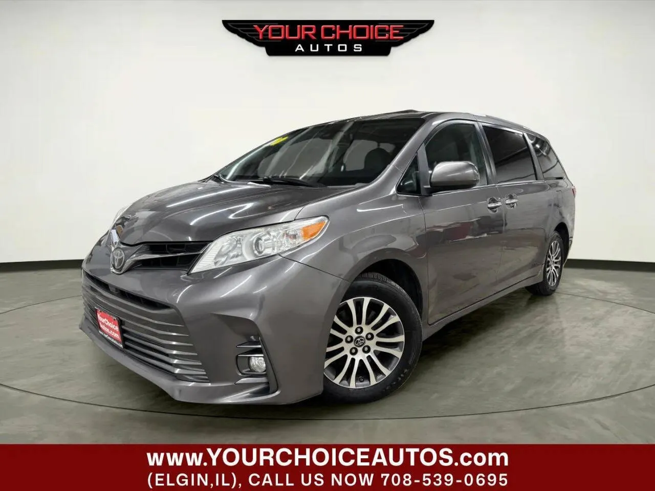 Gray 2020 Toyota Sienna XLE 8 Passenger 4dr Mini Van for sale in Elgin, IL