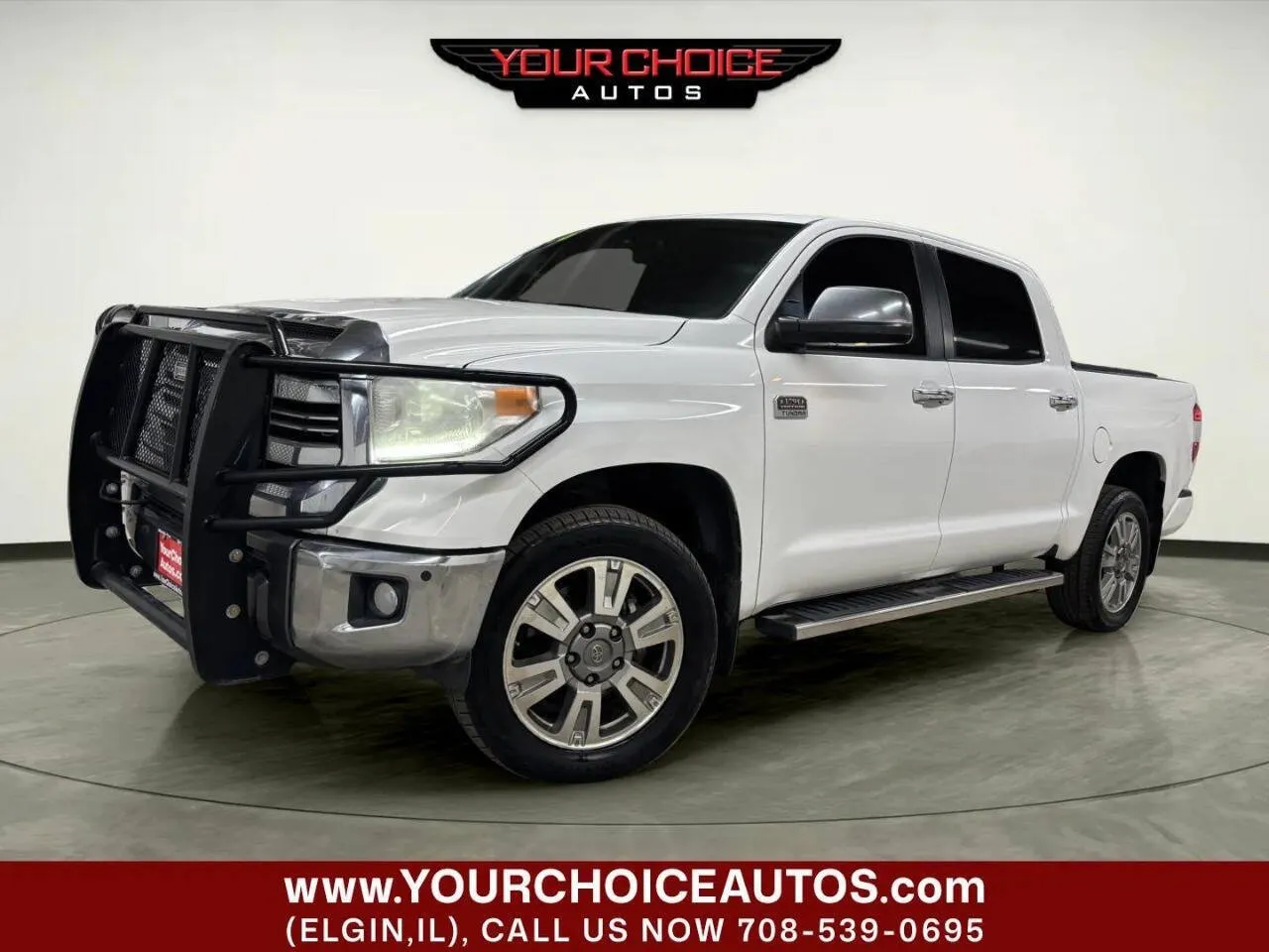 White 2016 Toyota Tundra 4WD Truck 1794 Edition 4x4 4dr CrewMax Cab Pickup SB (5.7L V8 FFV) for sale in Elgin, IL