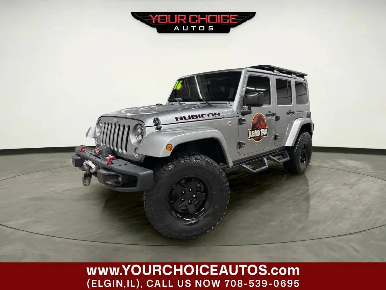 Silver 2016 Jeep Wrangler Unlimited Rubicon Hard Rock for sale in Elgin, IL