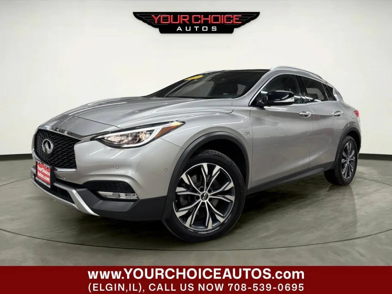 Silver 2017 INFINITI QX30 Premium for sale in Elgin, IL