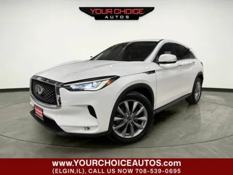 White 2022 INFINITI QX50 PURE for sale in Elgin, IL