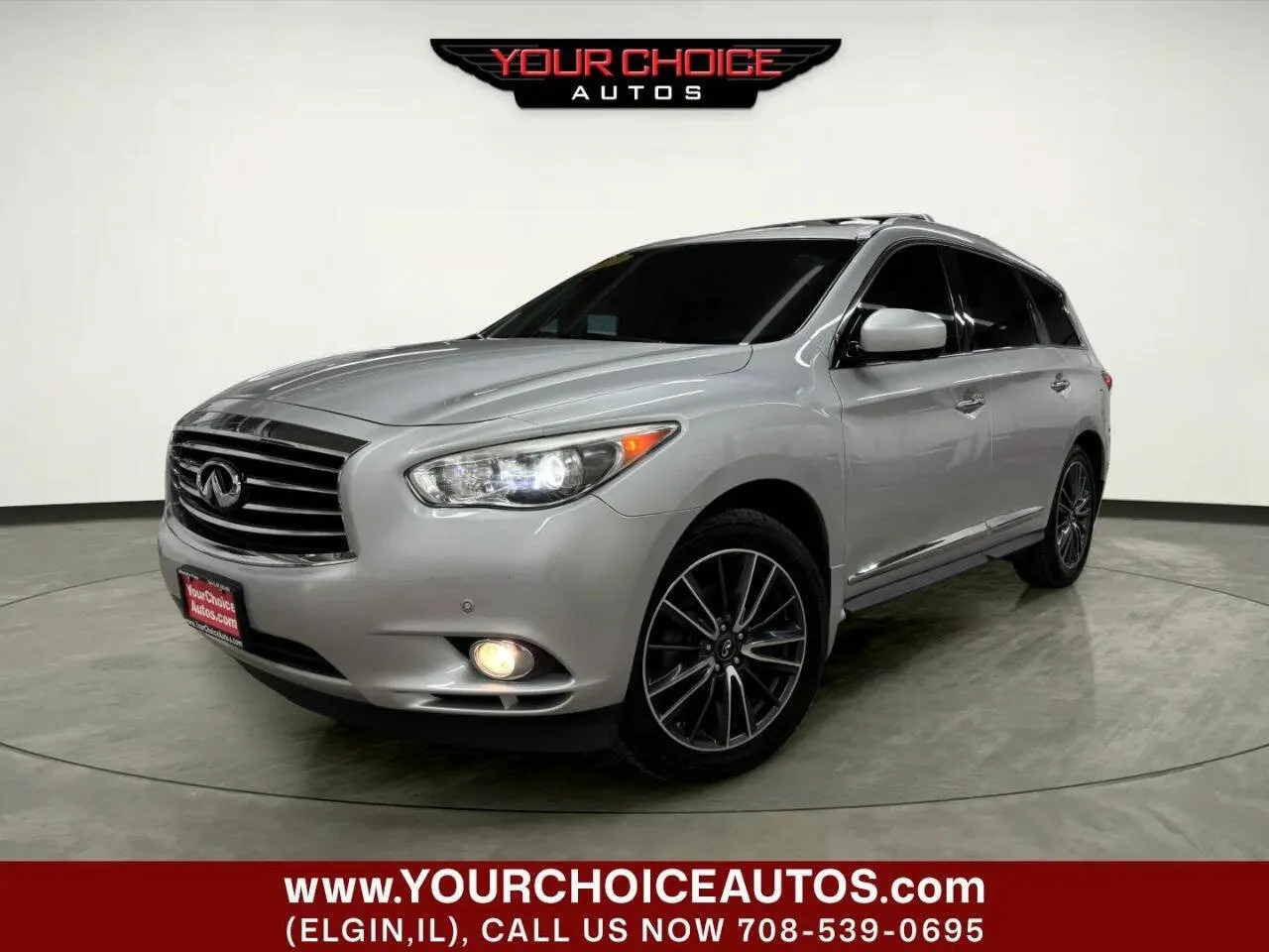 Silver 2013 INFINITI JX35 Base AWD 4dr SUV for sale in Elgin, IL