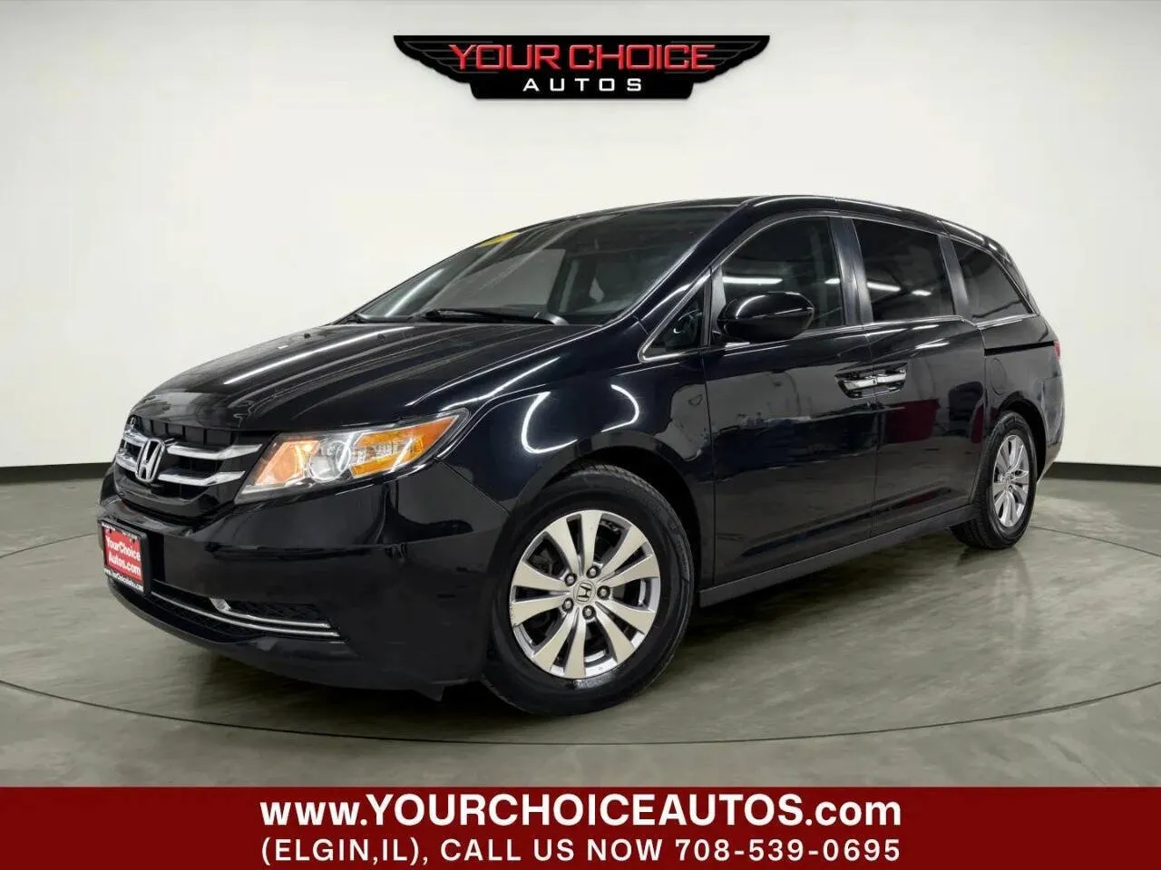 Black 2017 Honda Odyssey EX-L for sale in Elgin, IL