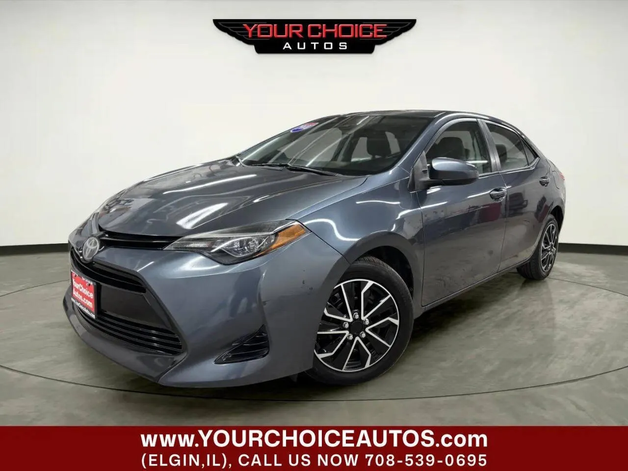 Blue 2018 Toyota Corolla LE 4dr Sedan for sale in Elgin, IL