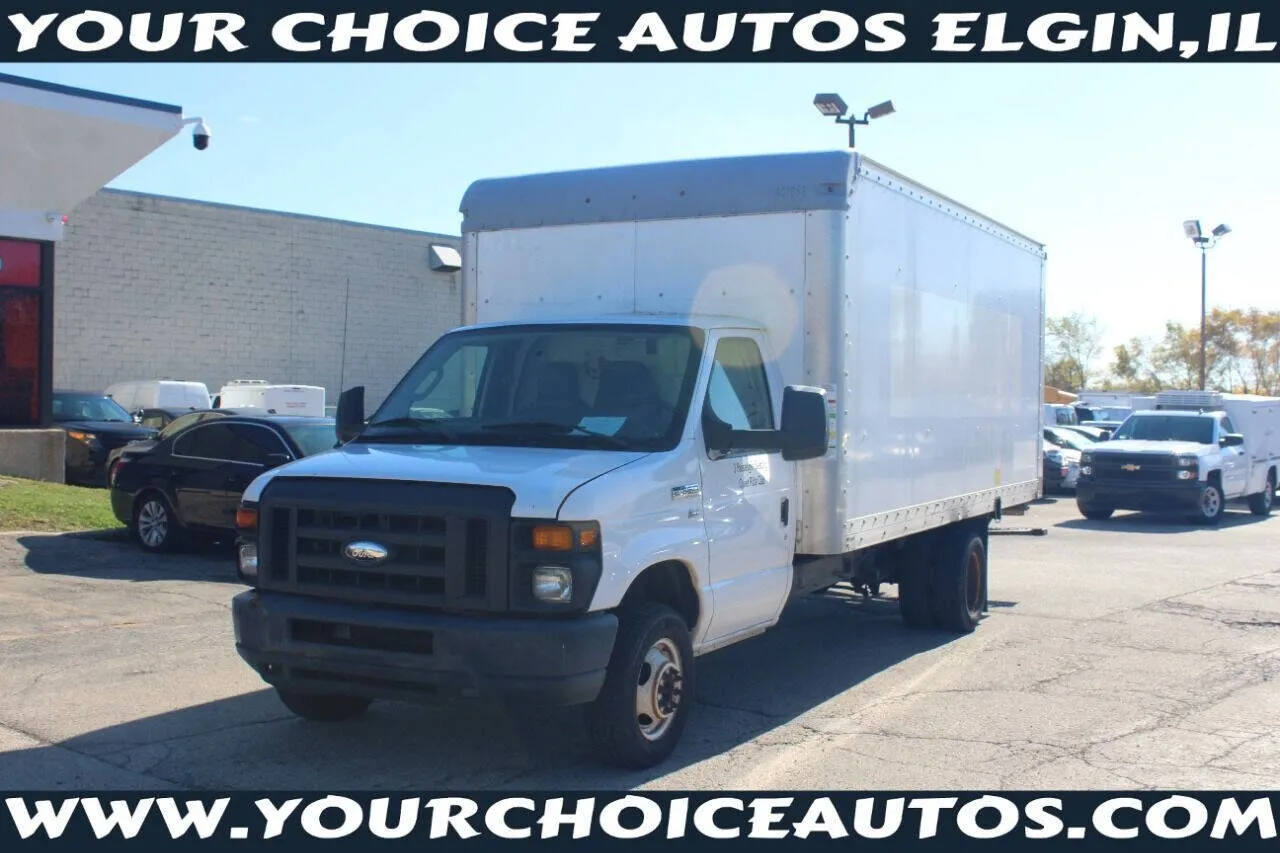 White 2014 Ford Econoline Commercial Cutaway E 350 SD 2dr Commercial/Cutaway/Chassis 138 176 in. WB for sale in Elgin, IL