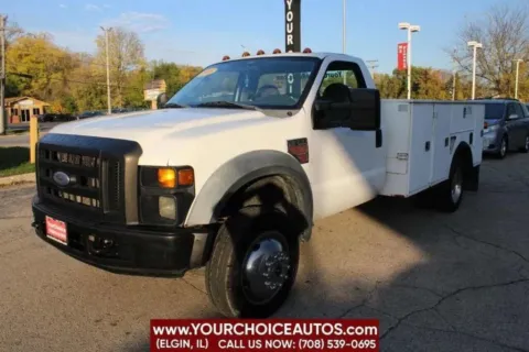 White 2008 Ford Super Duty F-550 DRW 4X2 2dr Regular Cab 140.8 200.8 in. WB for sale in Elgin, IL
