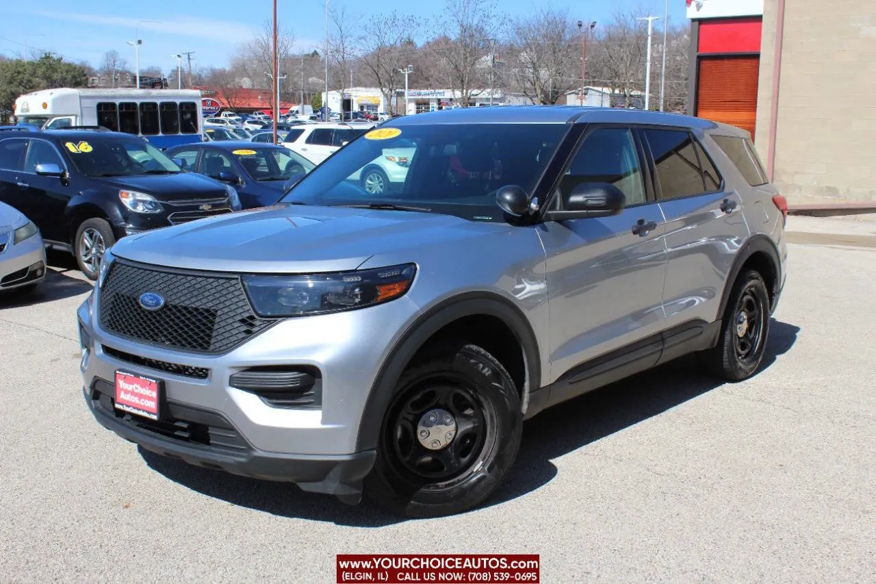 Gray 2020 Ford Police Interceptor Utility AWD 4dr SUV for sale in Elgin, IL