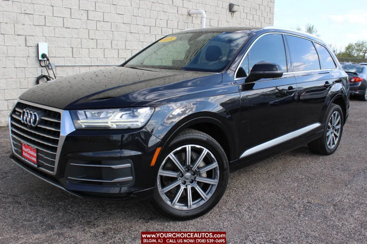 Black 2018 Audi Q7 Premium Plus for sale in Elgin, IL