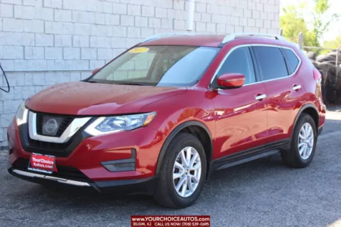 Red 2017 Nissan Rogue SV for sale in Elgin, IL