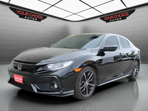 Black 2020 Honda Civic Hatchback Sport for sale in Elgin, IL