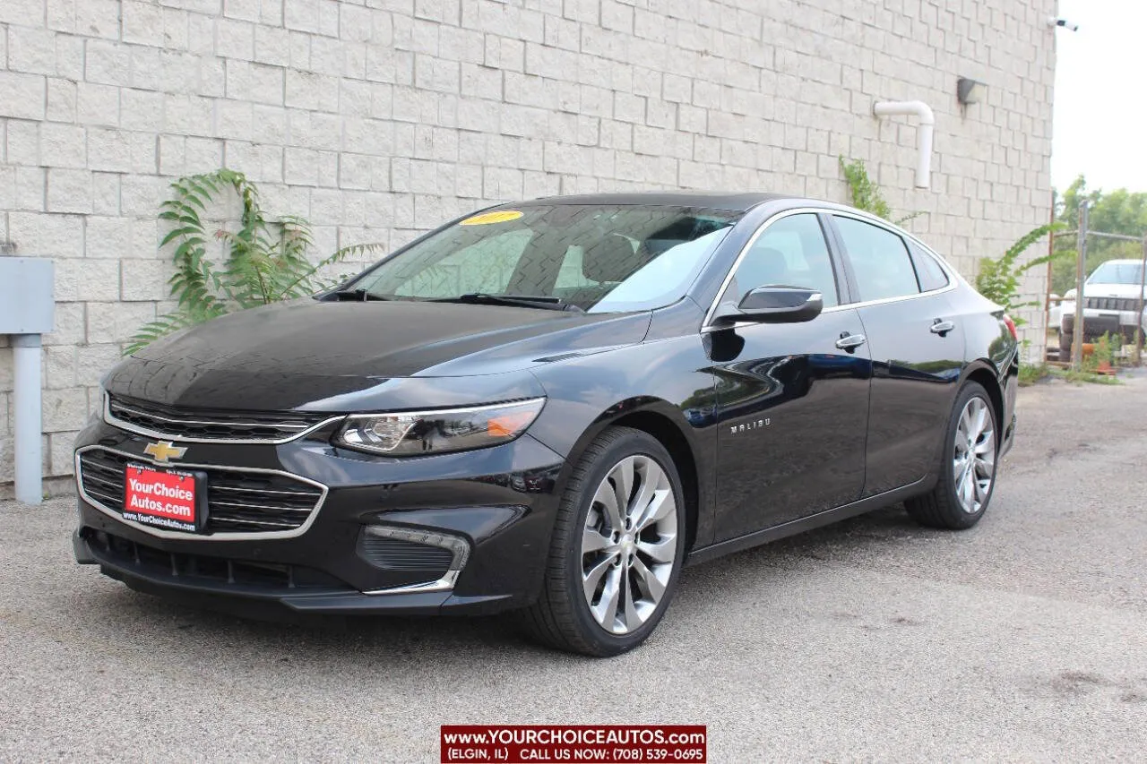 Black 2017 Chevrolet Malibu Premier for sale in Elgin, IL