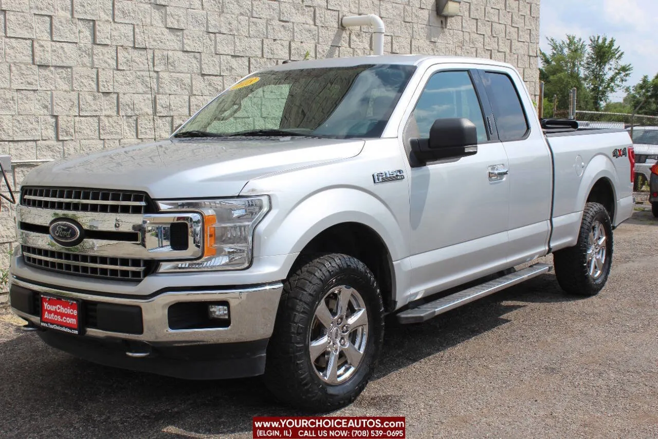 Silver 2018 Ford F-150 XLT 4x4 4dr SuperCab 6.5 ft. SB for sale in Elgin, IL