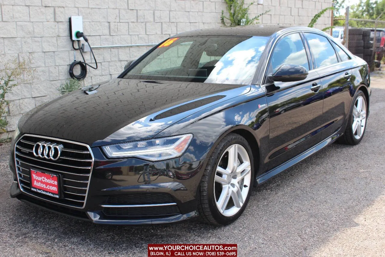 Black 2016 Audi A6 3.0T Premium Plus for sale in Elgin, IL