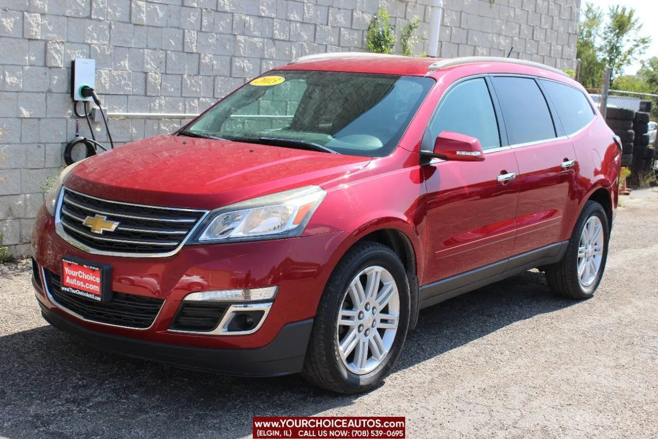 Red 2013 Chevrolet Traverse LT for sale in Elgin, IL