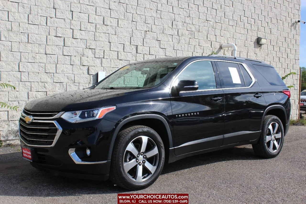Black 2019 Chevrolet Traverse LT Leather for sale in Elgin, IL