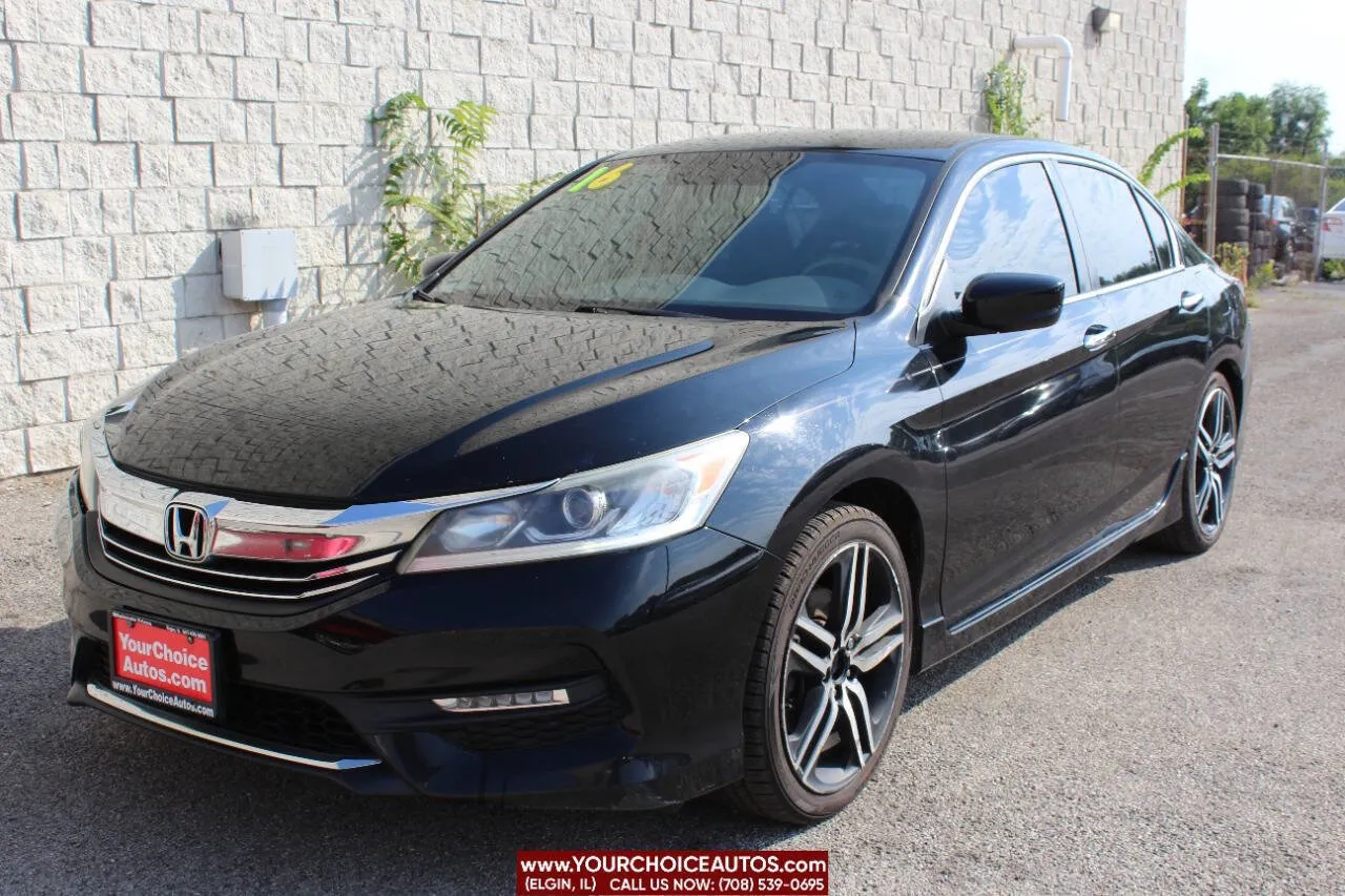 Black 2016 Honda Accord Sedan Sport for sale in Elgin, IL
