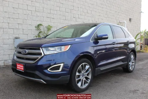 Blue 2016 Ford Edge Titanium for sale in Elgin, IL