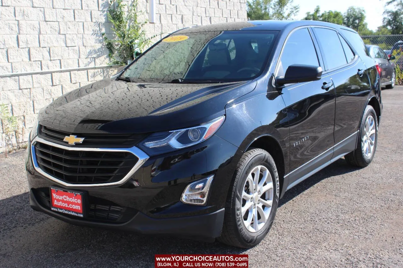 Black 2019 Chevrolet Equinox LS for sale in Elgin, IL