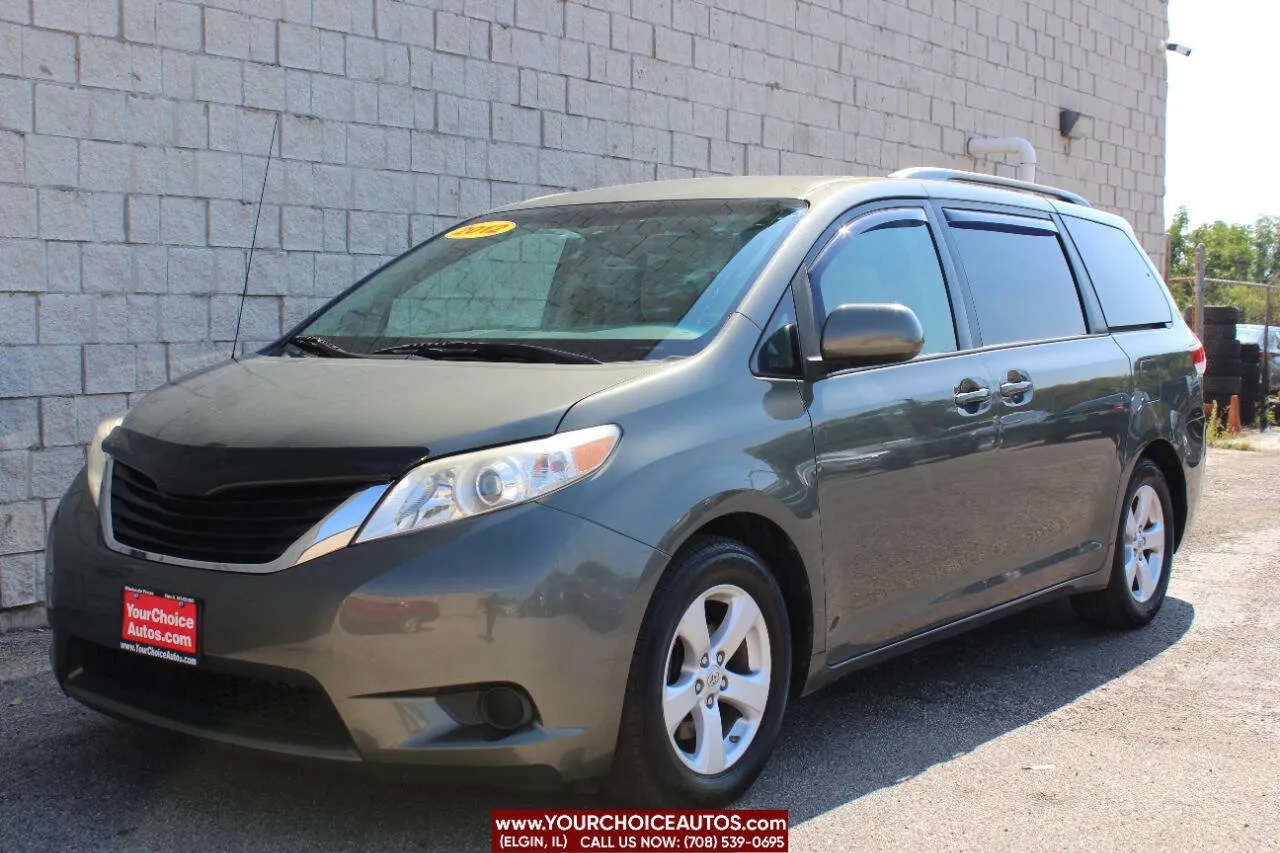 Gray 2012 Toyota Sienna LE 8 Passenger 4dr Mini Van V6 for sale in Elgin, IL