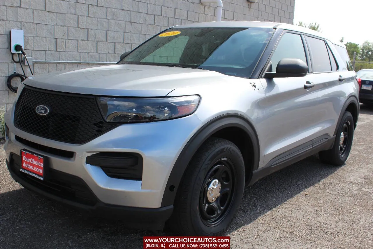 Gray 2020 Ford Police Interceptor Utility AWD 4dr SUV for sale in Elgin, IL