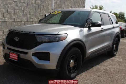Silver 2022 Ford Police Interceptor Utility AWD 4dr SUV for sale in Elgin, IL