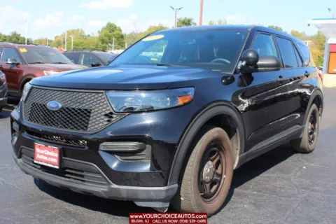 Black 2021 Ford Police Interceptor Utility AWD 4dr SUV for sale in Elgin, IL
