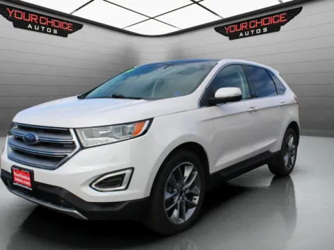 White 2016 Ford Edge Titanium for sale in Elgin, IL