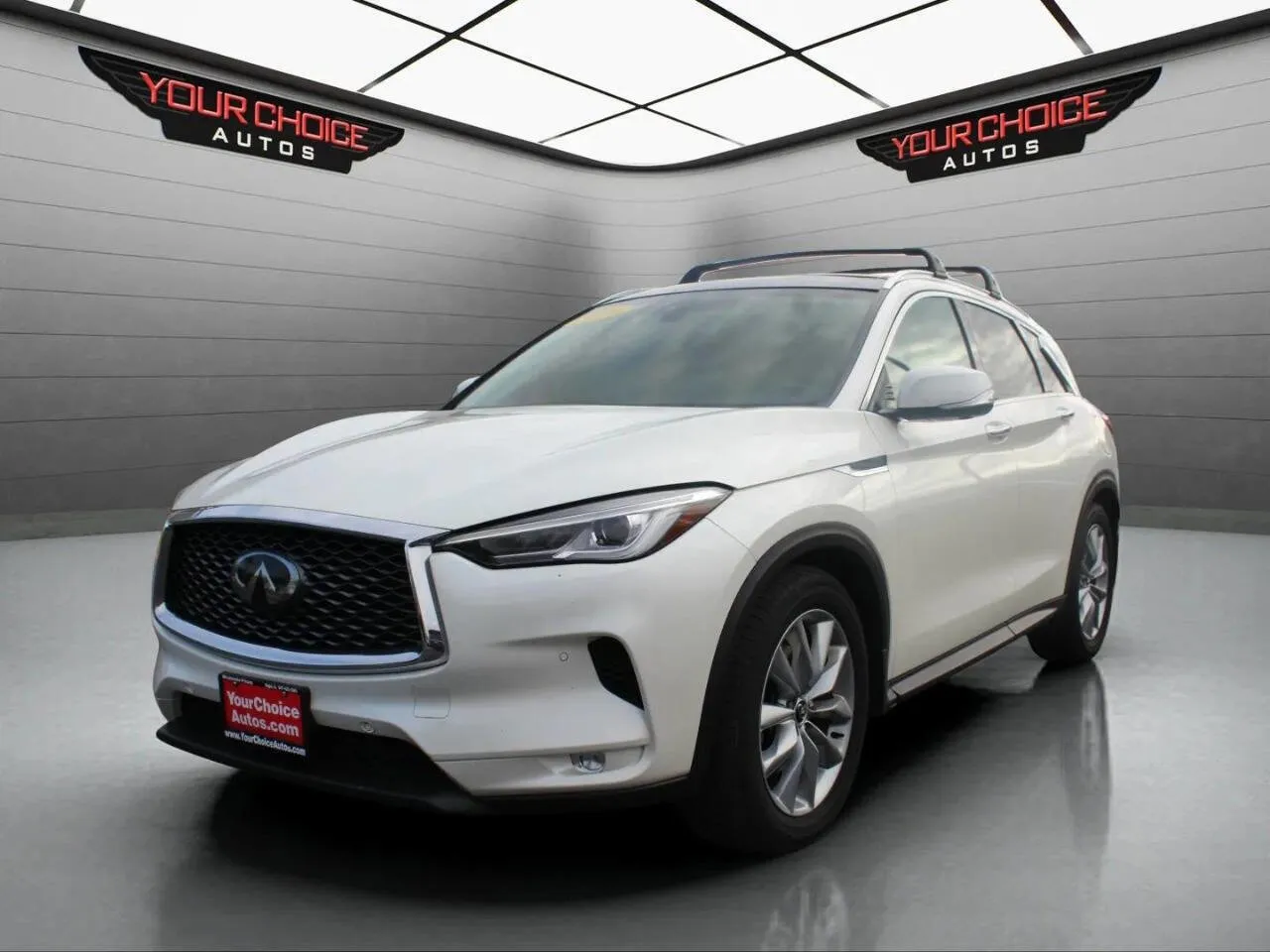 White 2019 INFINITI QX50 ESSENTIAL for sale in Elgin, IL