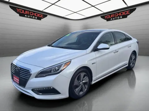 White 2016 Hyundai Sonata Hybrid Limited for sale in Elgin, IL