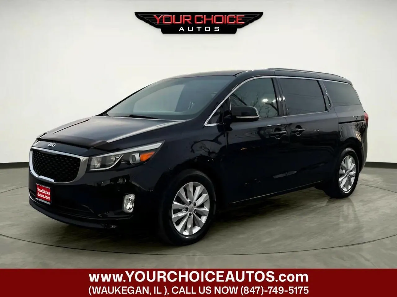 Black 2016 Kia Sedona EX for sale in Waukegan, IL
