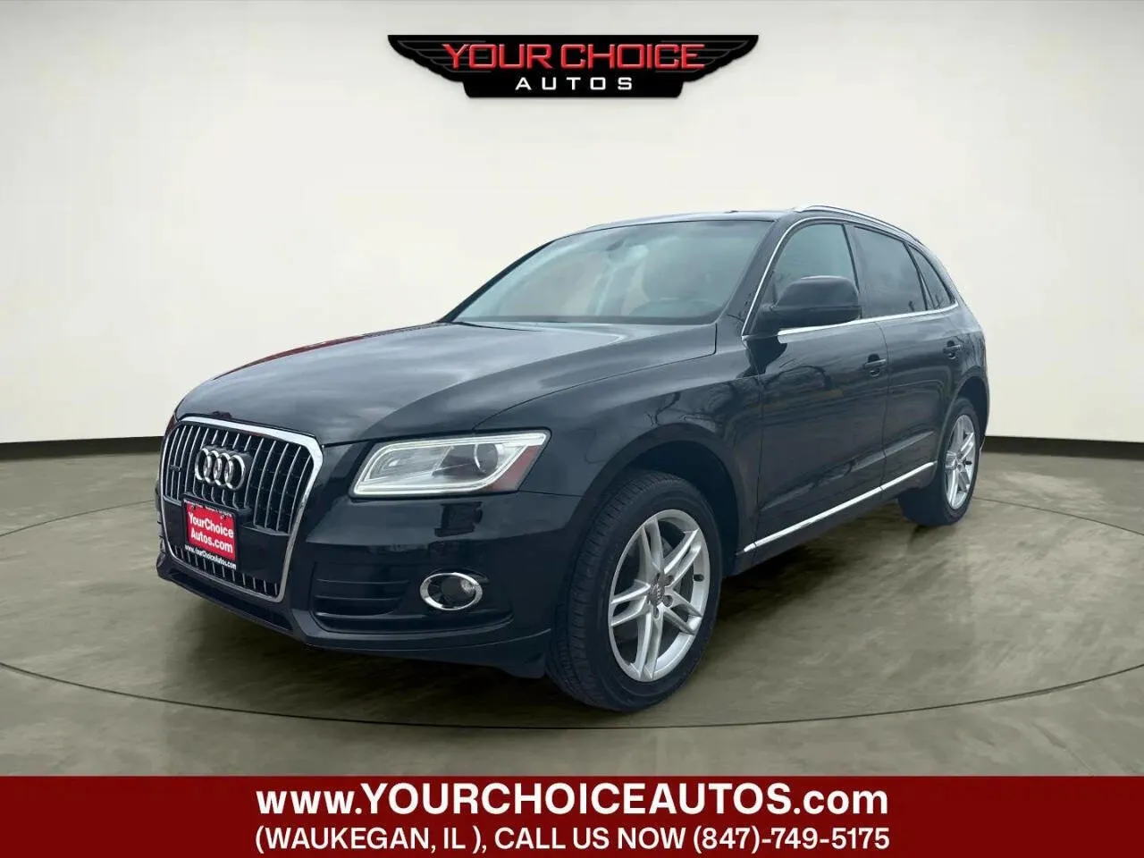 Black 2014 Audi Q5 Premium Plus for sale in Waukegan, IL