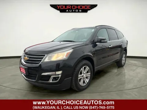 Black 2016 Chevrolet Traverse LT for sale in Waukegan, IL