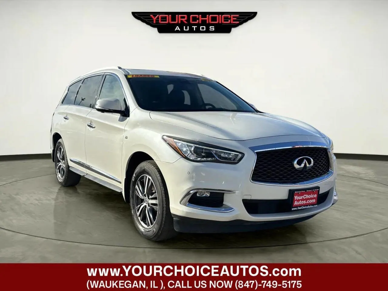 White 2017 INFINITI QX60 Base AWD 4dr SUV for sale in Waukegan, IL