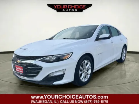 White 2019 Chevrolet Malibu LT for sale in Waukegan, IL