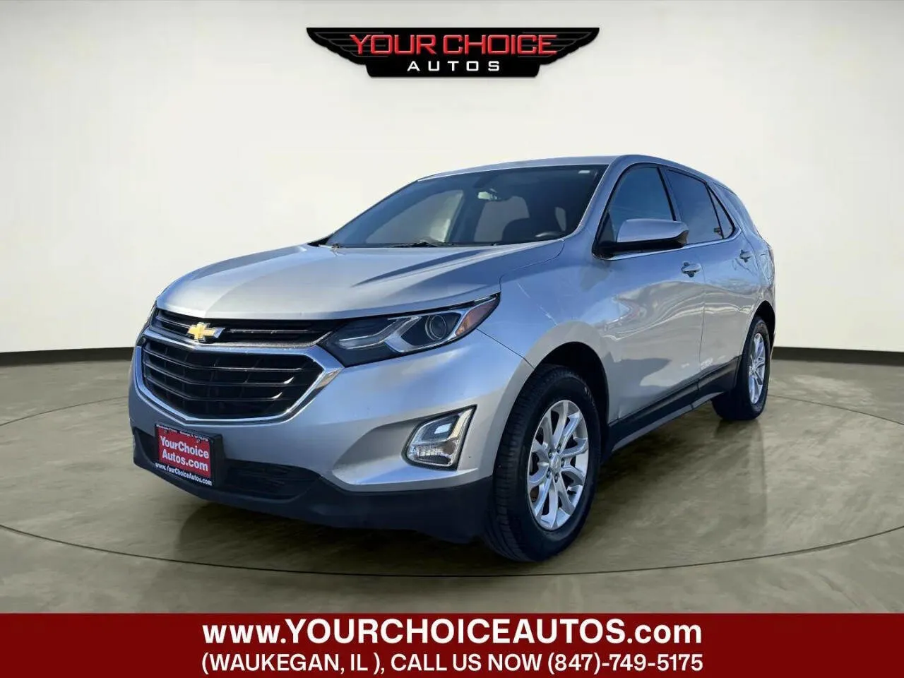 Silver 2019 Chevrolet Equinox LT for sale in Waukegan, IL