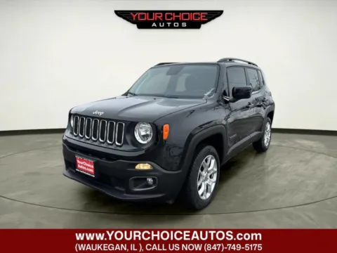 Black 2018 Jeep Renegade Latitude for sale in Waukegan, IL