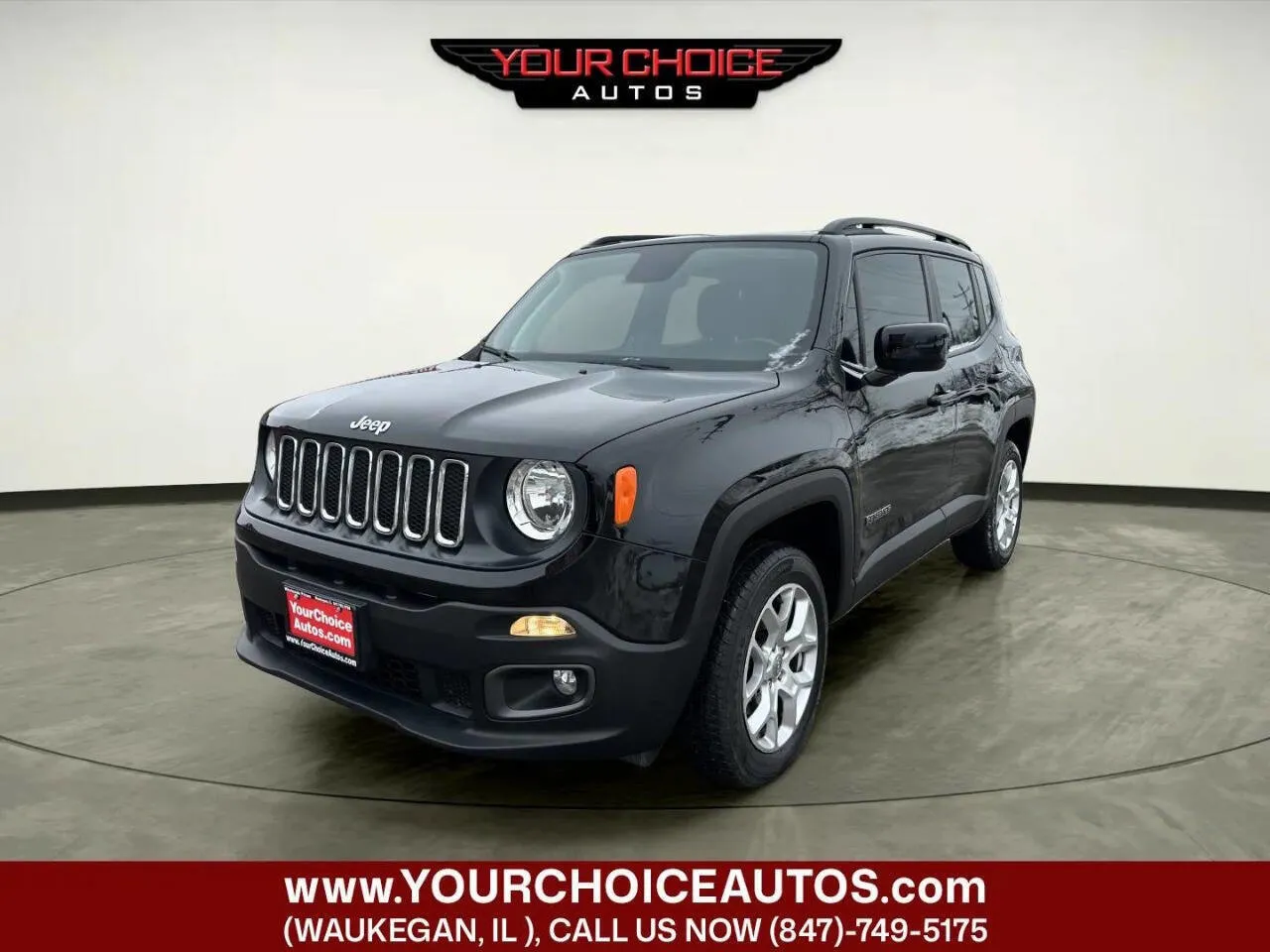 Black 2018 Jeep Renegade Latitude for sale in Waukegan, IL