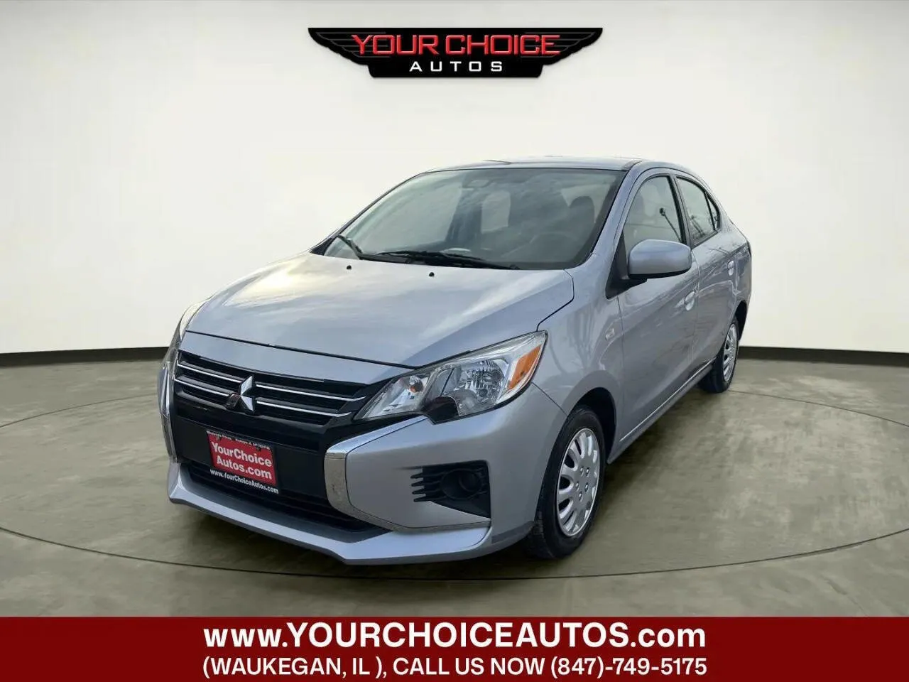Silver 2022 Mitsubishi Mirage G4 ES 4dr Sedan CVT for sale in Waukegan, IL