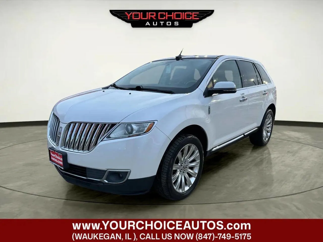 White 2015 Lincoln MKX Base AWD 4dr SUV for sale in Waukegan, IL