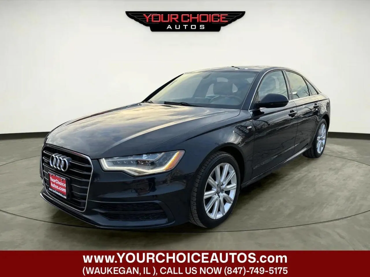 Black 2014 Audi A6 3.0L TDI Prestige for sale in Waukegan, IL