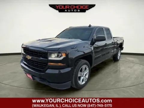 Black 2018 Chevrolet Silverado 1500 Custom for sale in Waukegan, IL