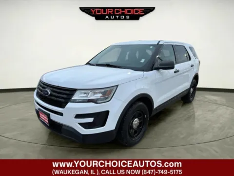 White 2017 Ford Police Interceptor Utility AWD 4dr SUV for sale in Waukegan, IL