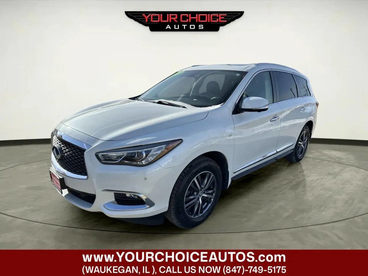 White 2017 INFINITI QX60 Base AWD 4dr SUV for sale in Waukegan, IL
