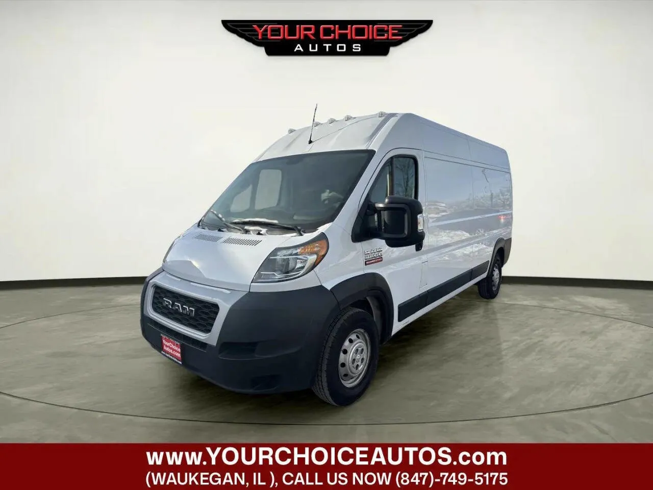 White 2020 Ram ProMaster Cargo Van 2500 159 WB 3dr High Roof Cargo Van for sale in Waukegan, IL