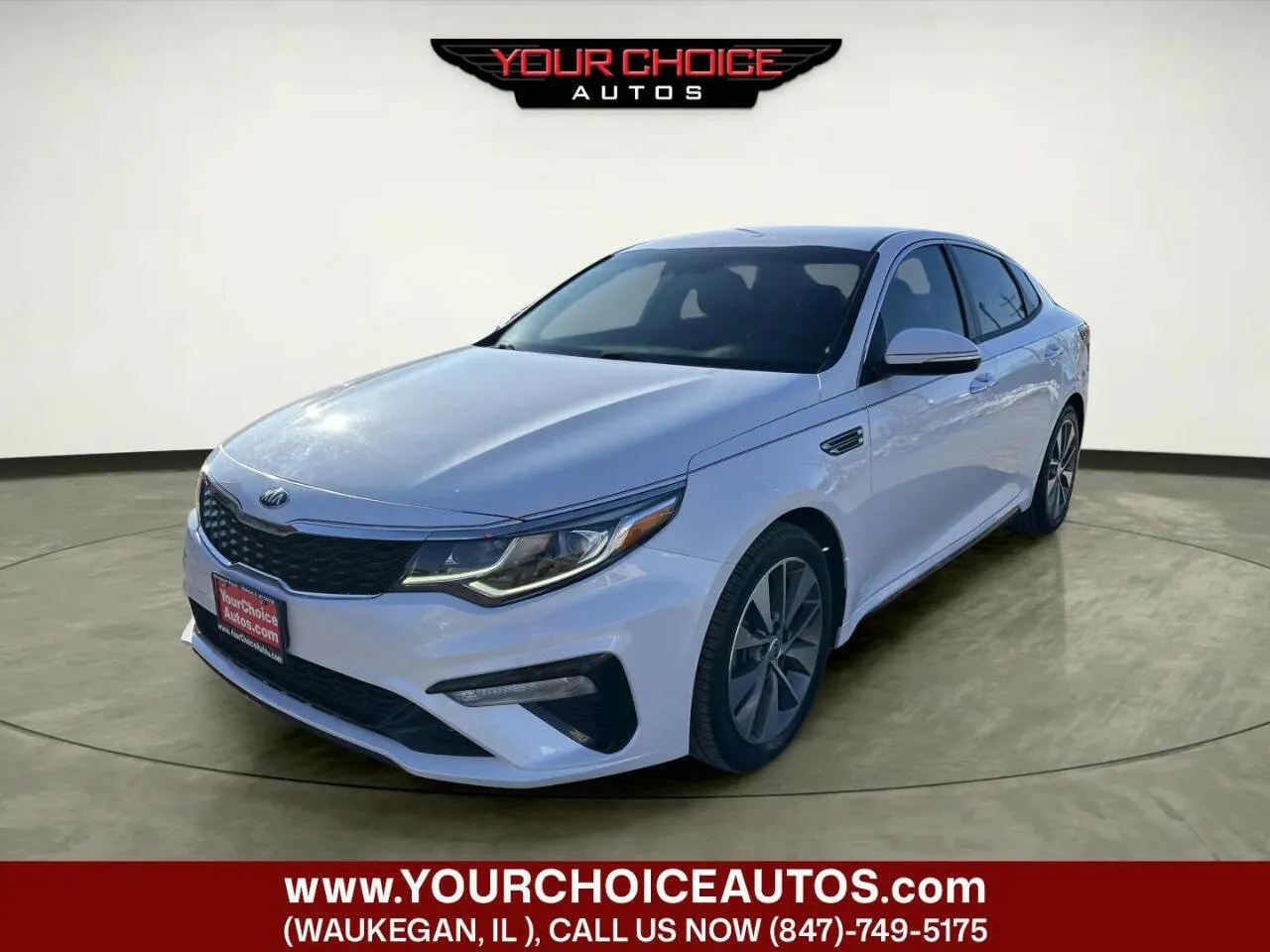 White 2019 Kia Optima S for sale in Waukegan, IL