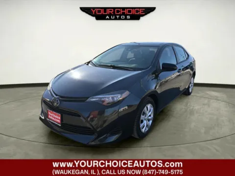 Black 2017 Toyota Corolla LE 4dr Sedan for sale in Waukegan, IL