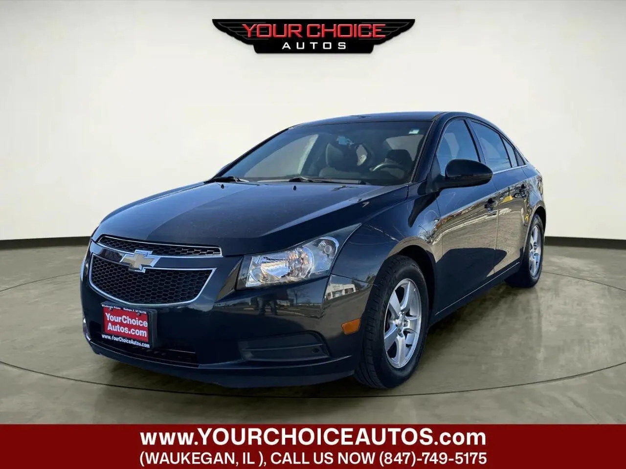 Black 2011 Chevrolet Cruze LT w/1LT for sale in Waukegan, IL